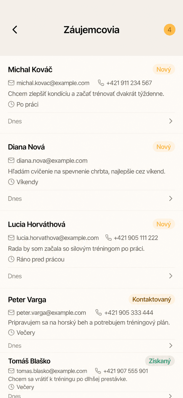 New enquiries